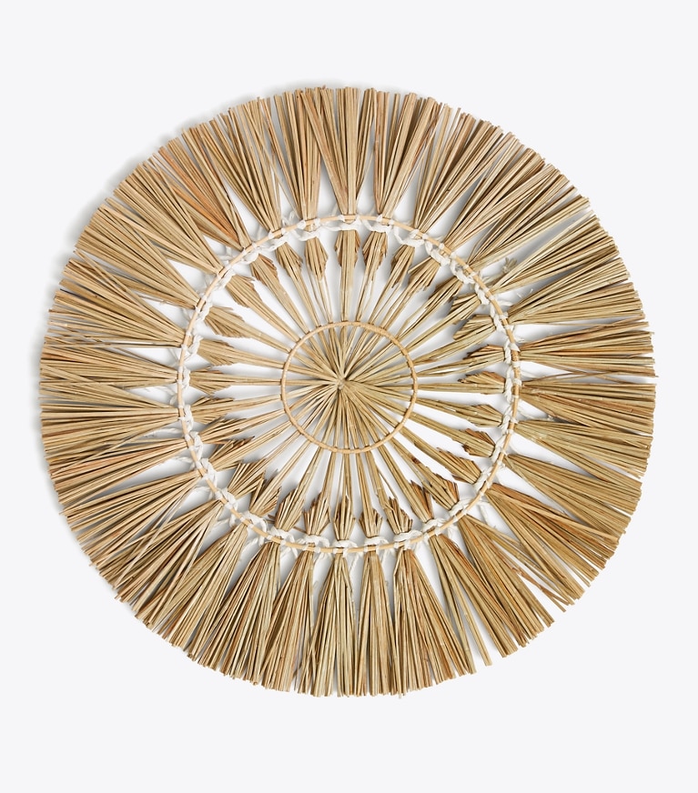Tory Burch designer linens Raffia Placemat, Set of 4 in Multi front