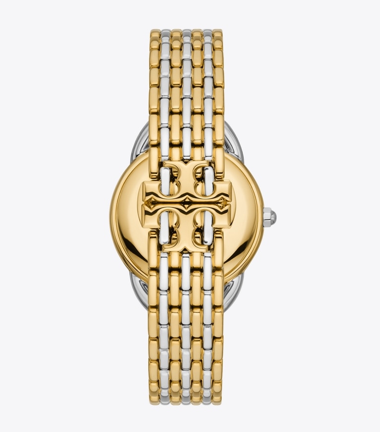 Tory burch two hot sale tone watch