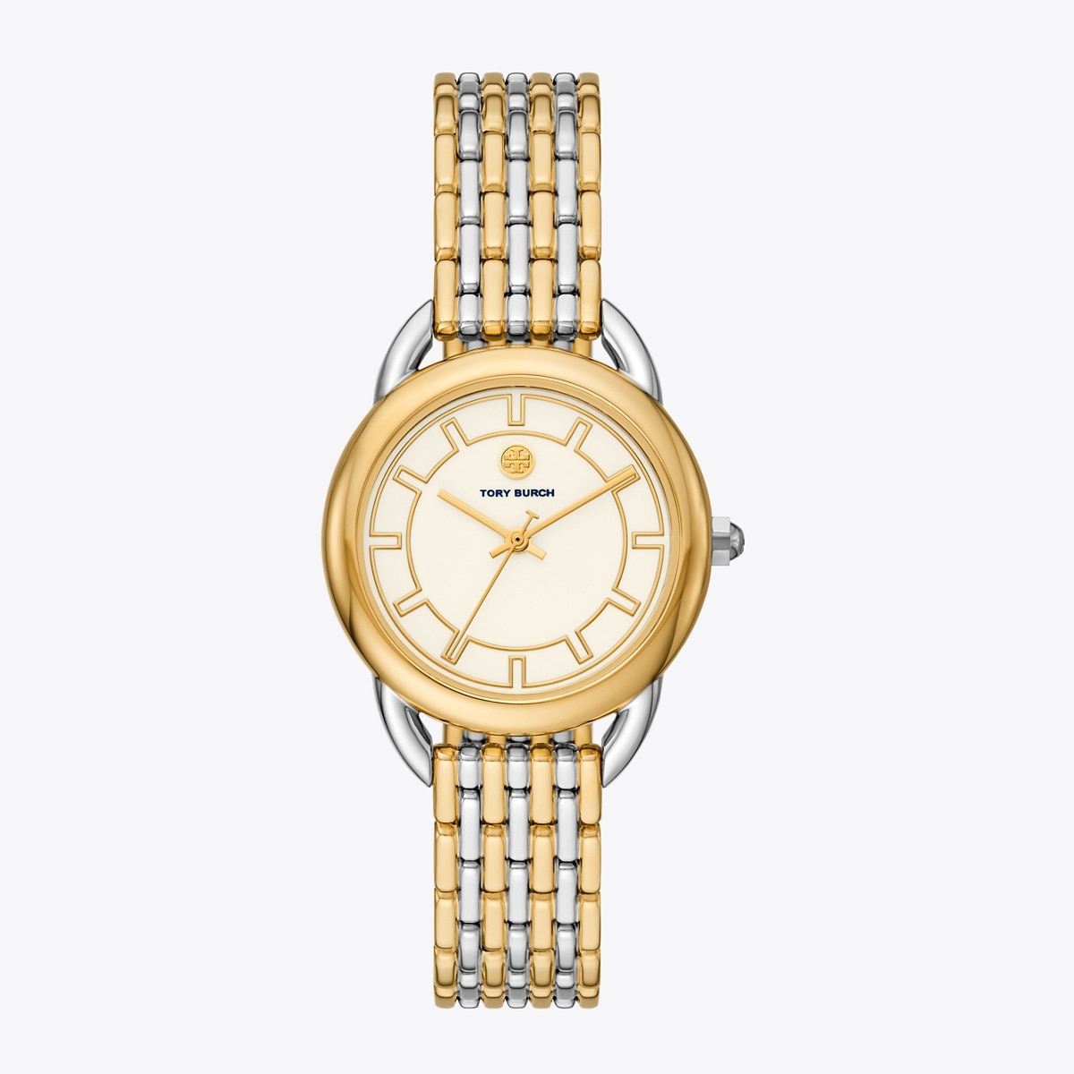 Ravello Watch, Two-Tone Gold/Stainless Steel/Ivory, 32 x 40 MM : Women's  Designer Strap Watches | Tory Burch