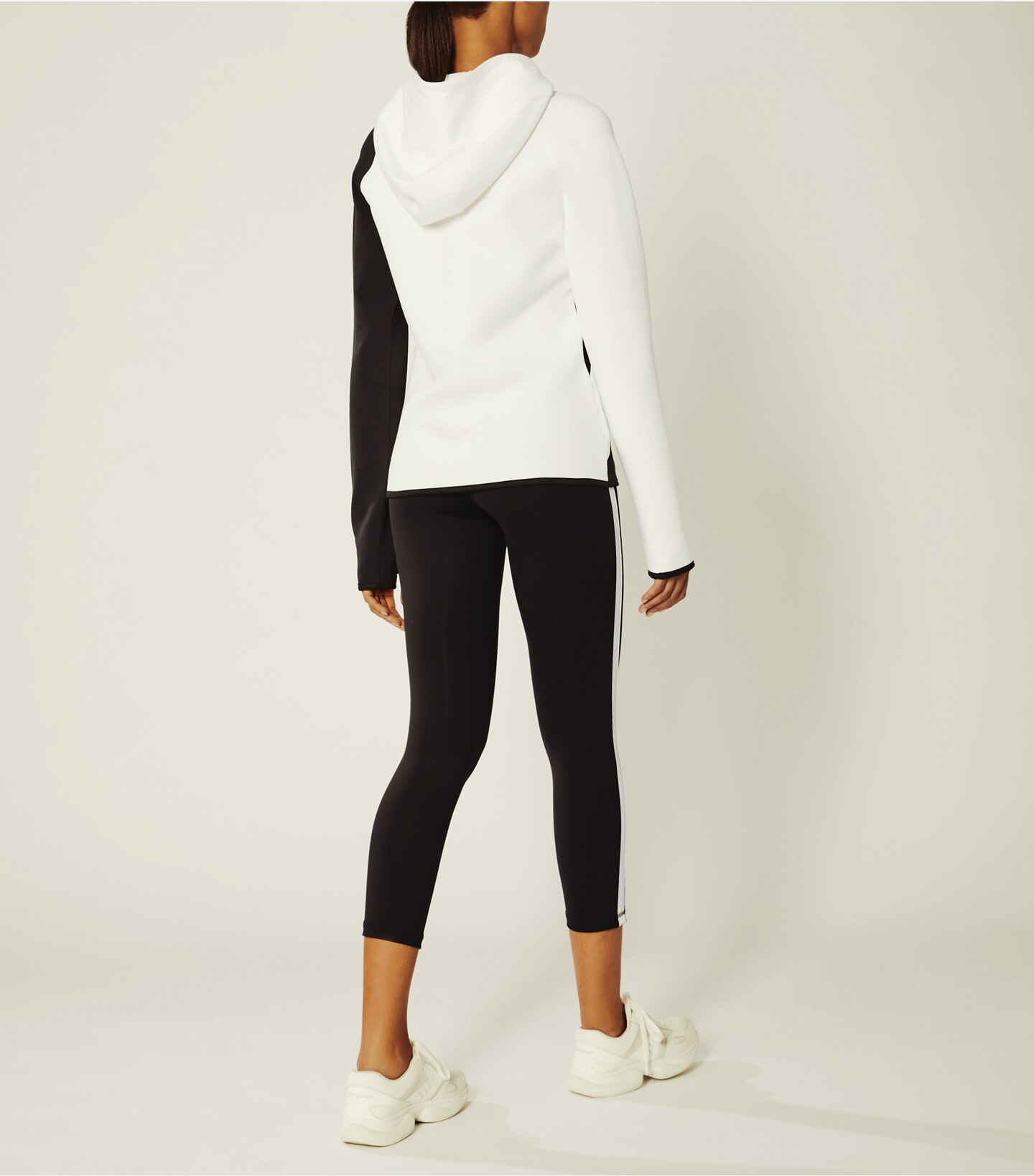 Reflective-Stripe Hoodie