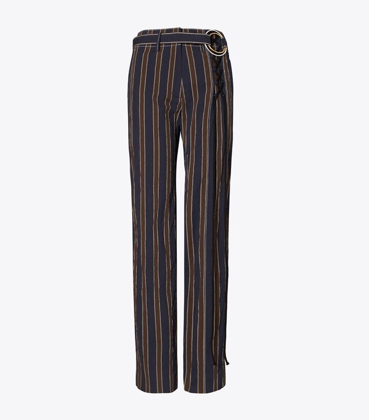 Relaxed Stripe Pant: Women's Designer Bottoms | Tory Burch