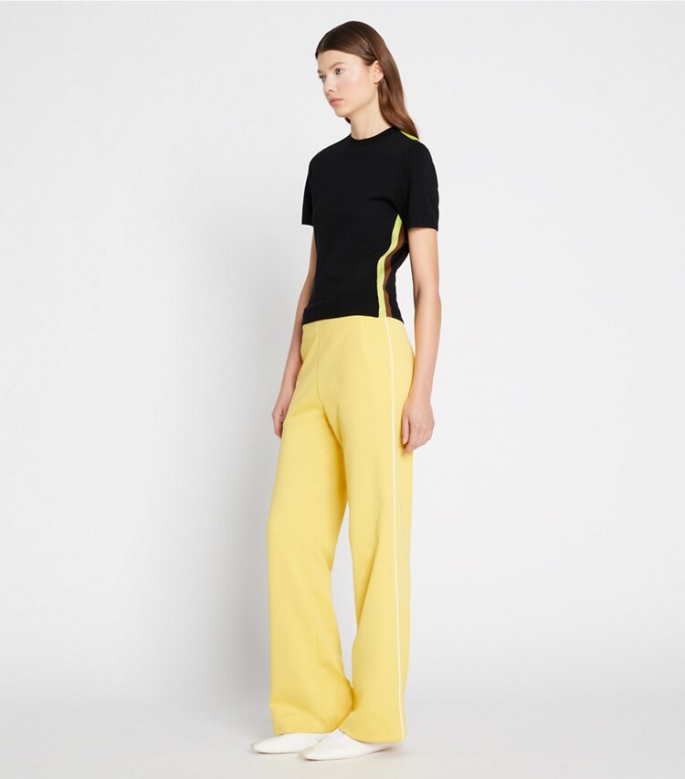 Relaxed Track Pant with Side Piping: Women's Clothing | Bottoms