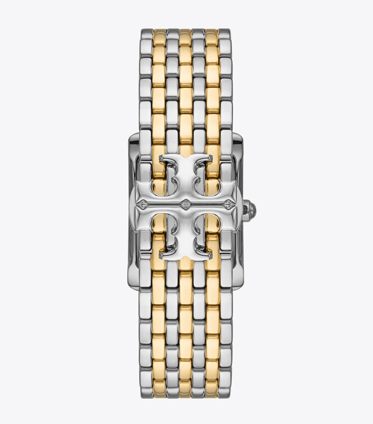 Tory Burch diseñador relojes con correa Reloj Eleanor en IVORY / TWO-TONE volver