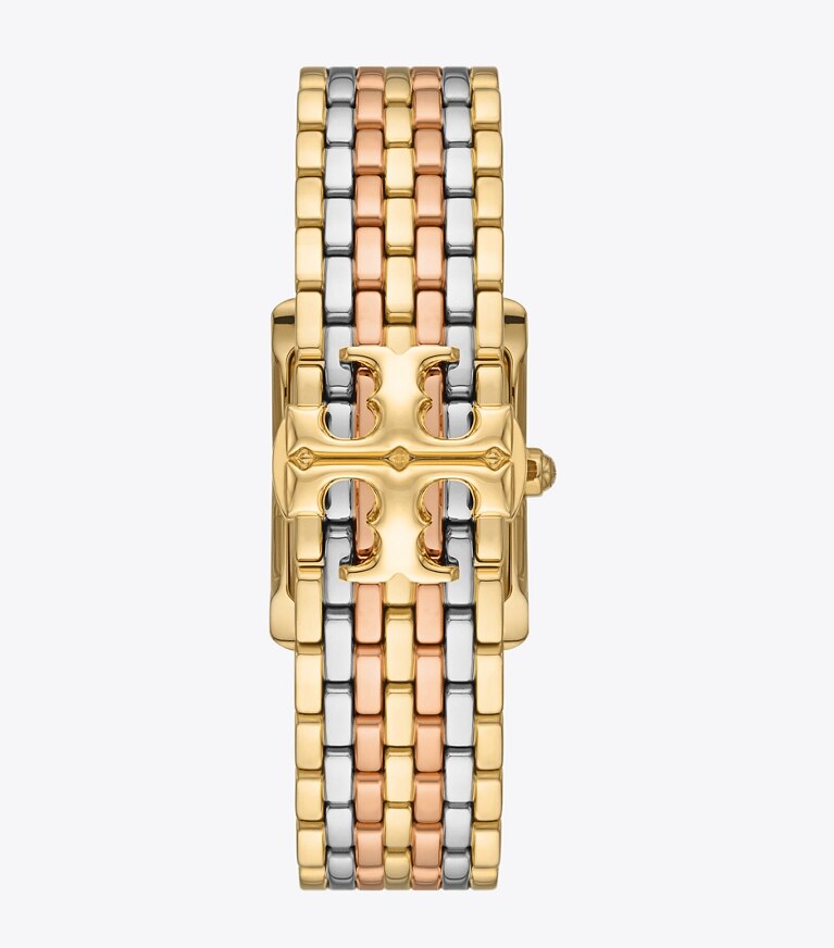 Tory Burch diseñador relojes con correa Reloj Eleanor en IVORY/MULTI-TONE volver