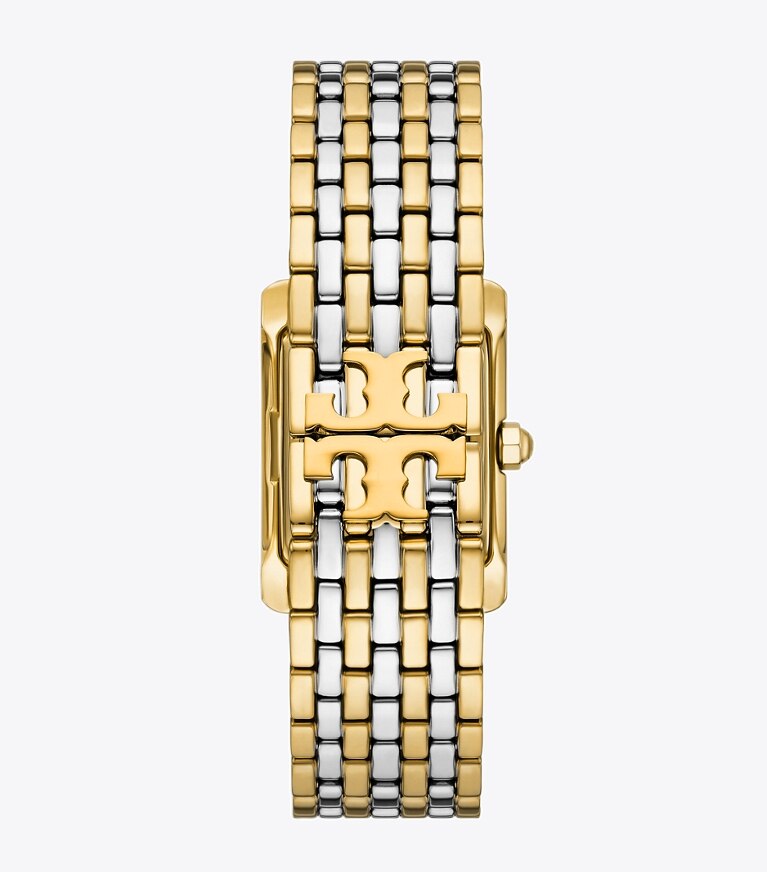 Tory Burch diseñador relojes con correa Reloj Eleanor en MOP/STONES/TWO-TONE volver