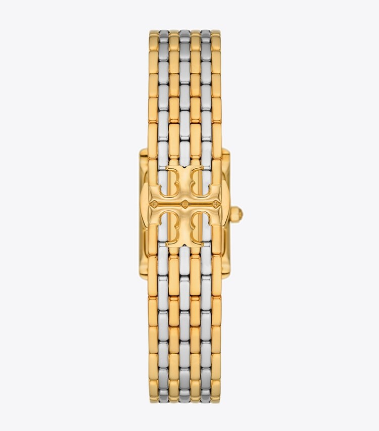 Tory Burch diseñador relojes con correa Reloj Eleanor pequeño en IVORY / TWO-TONE volver