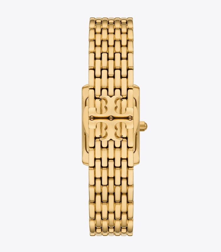 Tory Burch diseñador relojes con correa Reloj Eleanor pequeño en WHITE MOP/GOLD volver