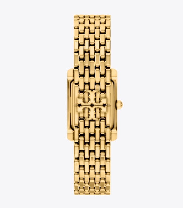 Tory Burch diseñador relojes con correa Reloj Eleanor pequeño en NAVY/GOLD volver