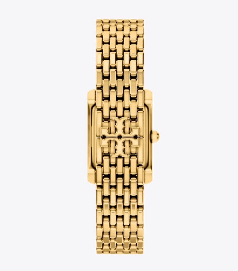 Tory Burch diseñador relojes con correa Reloj Eleanor pequeño en NAVY/GOLD volver