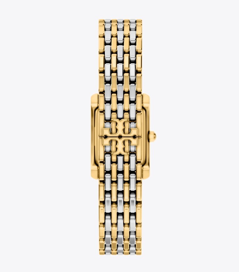 Tory Burch diseñador relojes con correa Reloj Eleanor pequeño en MOP/STONES/TWO-TONE volver