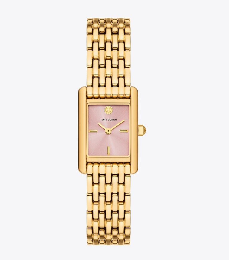 Tory Burch diseñador relojes con correa Reloj Eleanor pequeño en LIGHT PINK/GOLD frontal