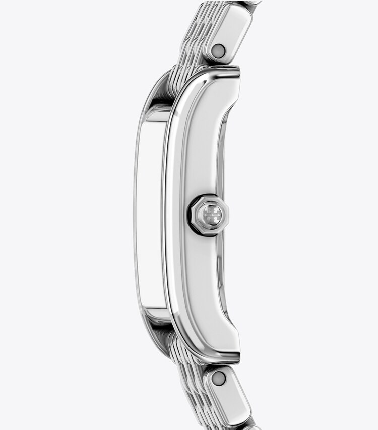 Tory Burch diseñador relojes con correa Reloj Eleanor pequeño en ABALONE/SILVER lateral