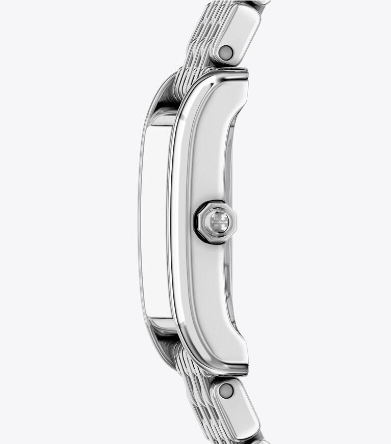 Tory Burch diseñador relojes con correa Reloj Eleanor pequeño en ABALONE/SILVER lateral