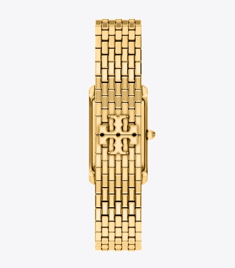 Tory Burch diseñador relojes con correa Reloj fino Eleanor en IVORY/GOLD volver