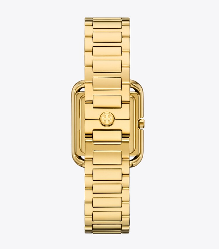 Tory Burch diseñador relojes con correa Reloj Kira en IVORY/GOLD volver