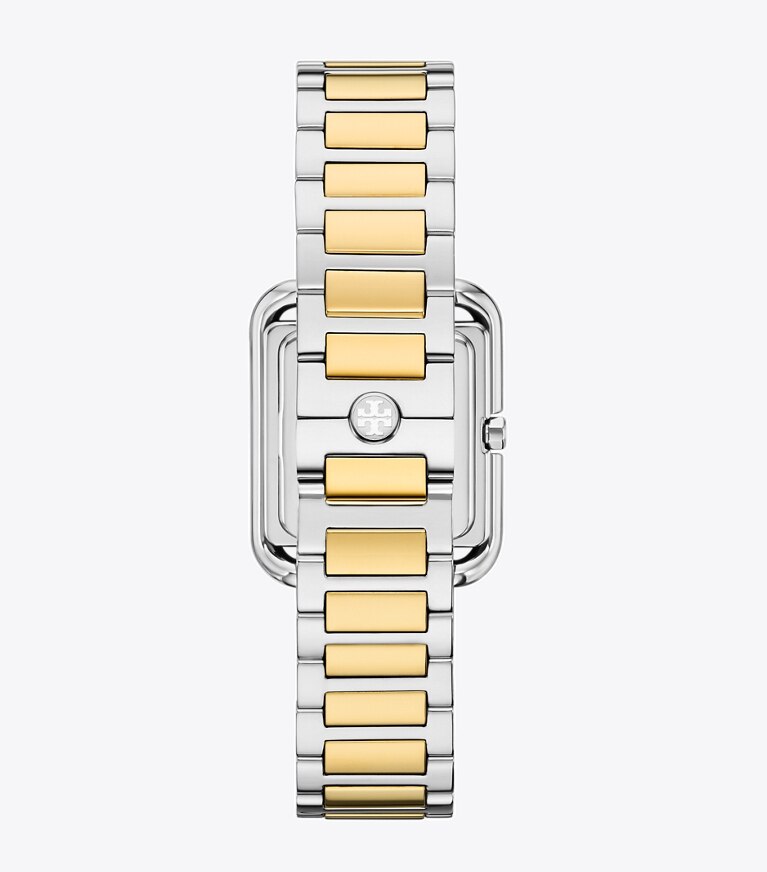 Tory Burch diseñador relojes con correa Reloj Kira en IVORY/TWO-TONE volver