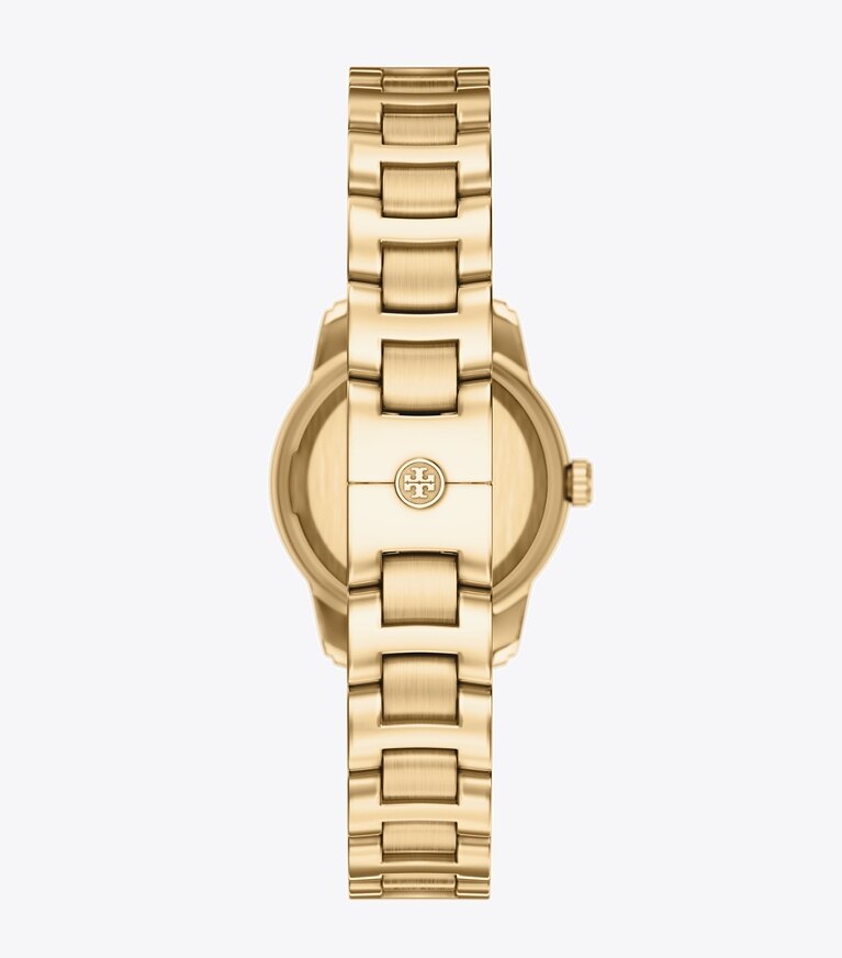 Tory Burch diseñador relojes con correa Reloj Miller pequeño en BLUE/PALE GOLD volver