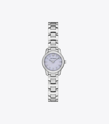 Tory Burch diseñador relojes con correa Reloj mini Miller en LILAC/SILVER frente