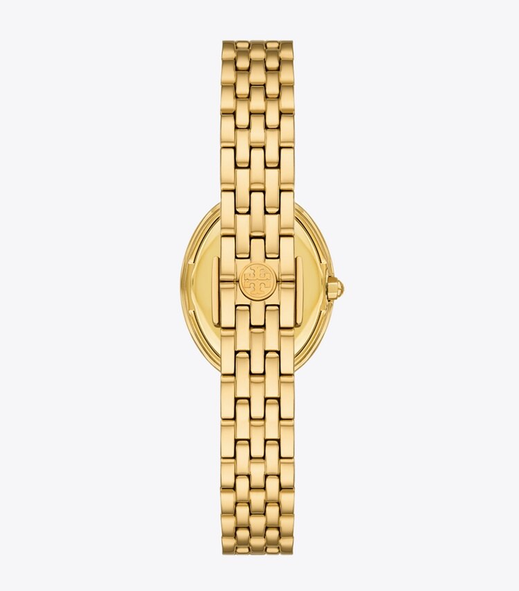 Tory Burch diseñador relojes con correa Reloj ovalado en GOLD volver