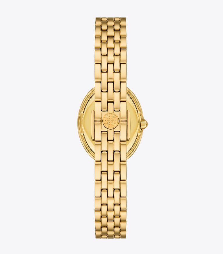 Tory Burch diseñador relojes con correa Reloj ovalado en GOLD volver