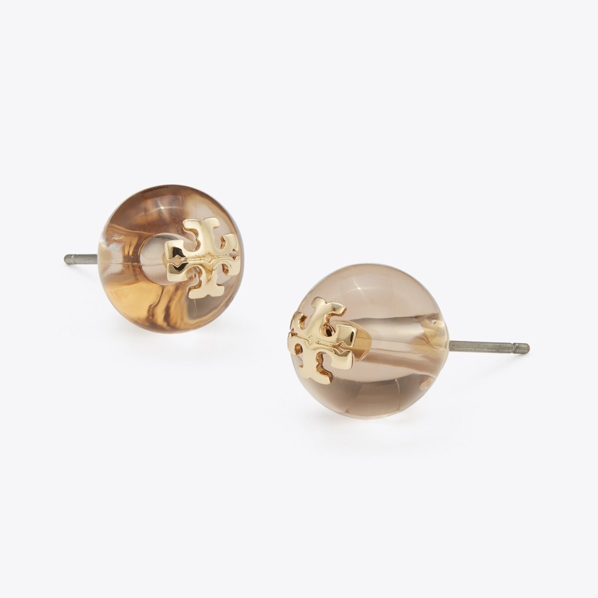 ☆DIESEL☆ Icon Stud Resin Earrings DX1401040 Resin Logo Stud Earring: Women's Designer Earrings | Tory Burch