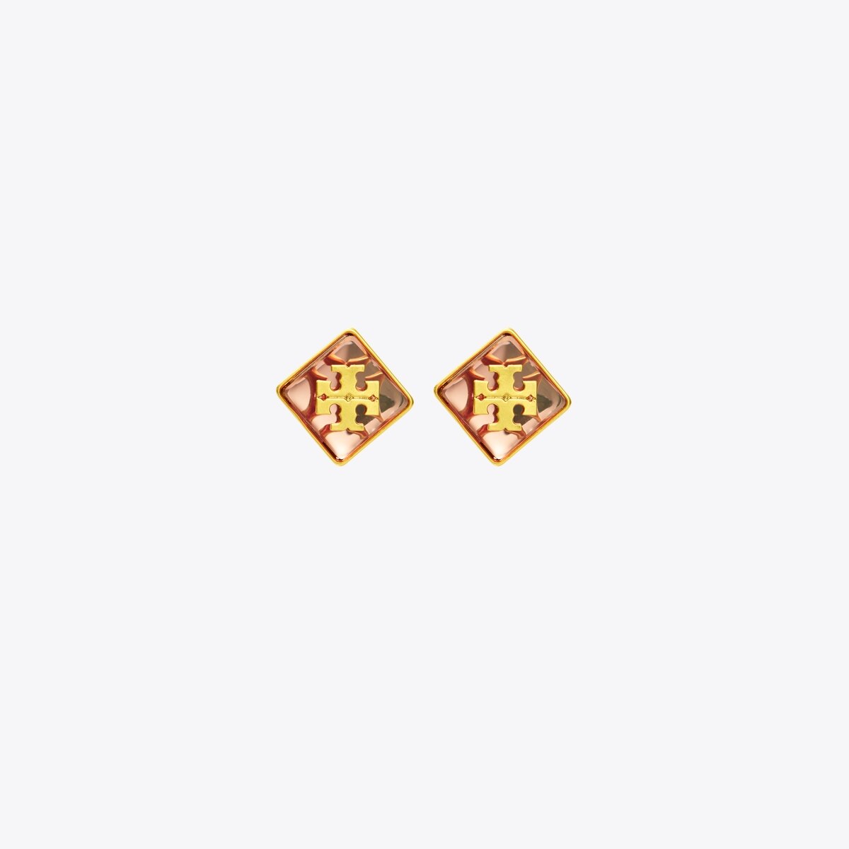Resin Logo Stud Earring Women's Jewelry Earrings Tory Burch UK