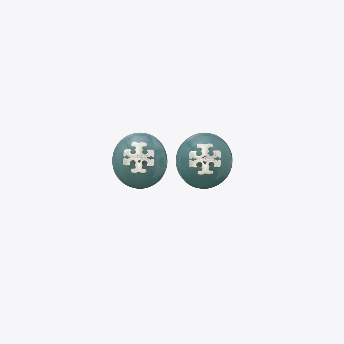 トリーバーチ ピアス RESIN LOGO DOUBLE-STUD EARRING グリーン トリーバーチ ピアス RESIN LOGO DOUBLE-STUD EARRING グリーン