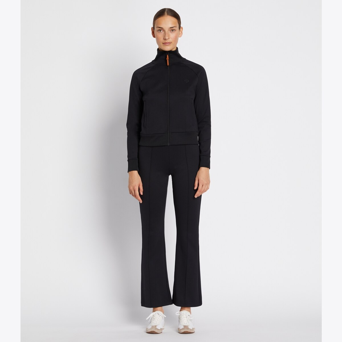 トリーバーチtory sport紺白カラーブロックトラックジャケット color-block-zip-track-jacket-