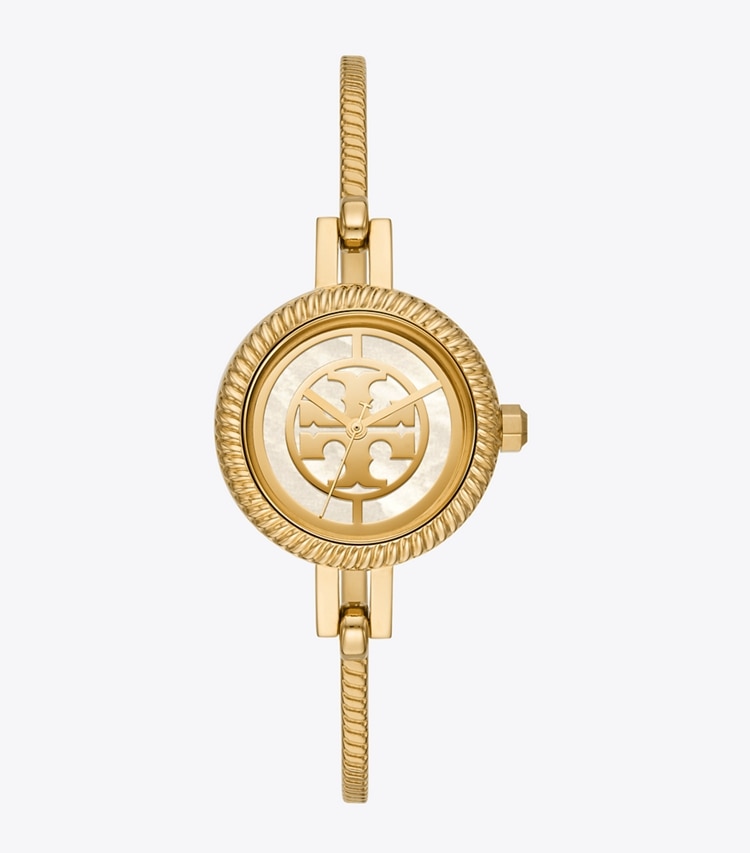 Tory Burch designer strap watches Reva Bangle Watch Gift Set in Gold/Multi-Color front