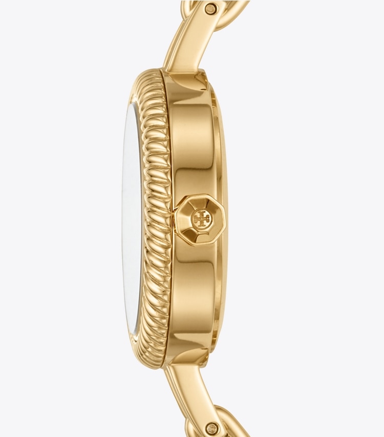 Tory Burch designer strap watches Reva Bangle Watch Gift Set in Gold/Multi-Color side