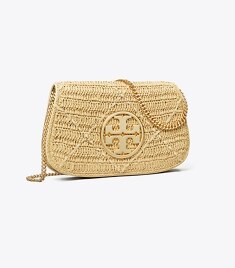 Tory burch gold miller clutch sale