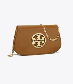 Tory burch tan clutch sale