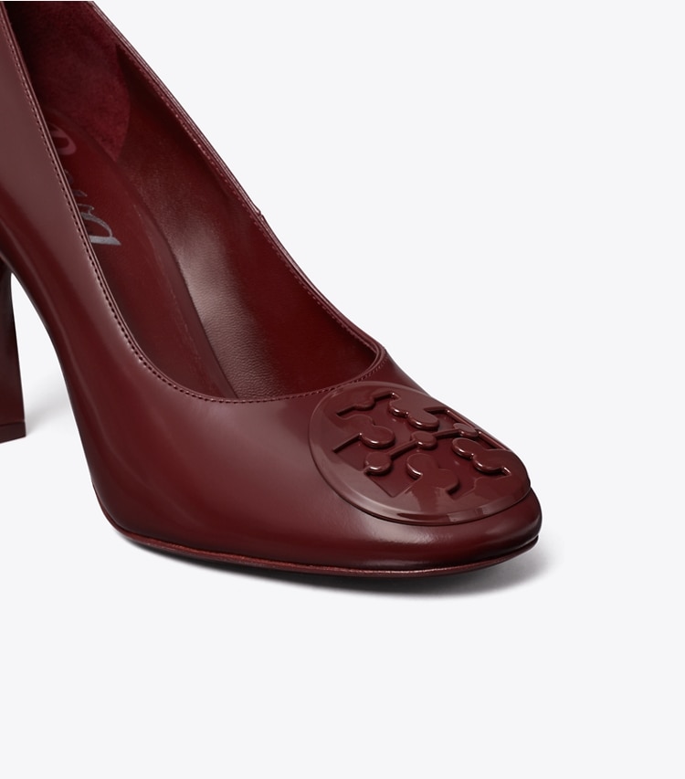 Tory Burch designer heels Reva Pump in BORDEAUX detail
