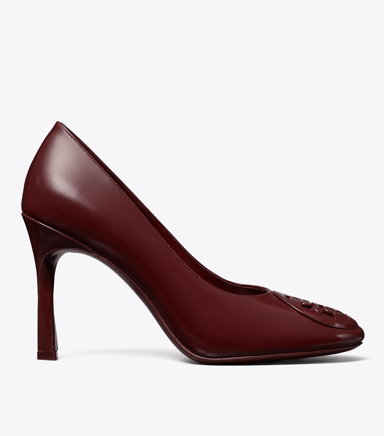 Tory Burch designer heels Reva Pump in BORDEAUX side