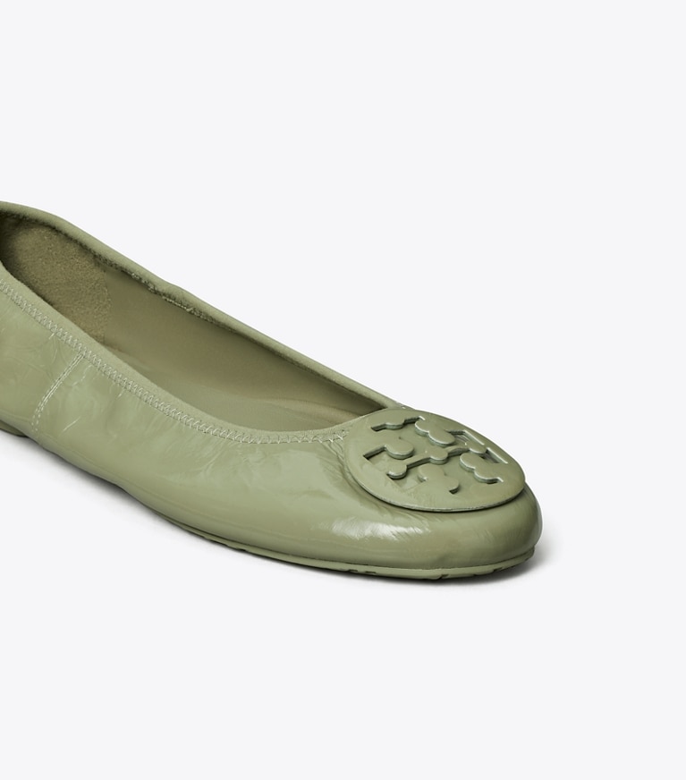Tory Burch designer loafers Reva Travel Ballerina in SALICE / SALICE angle