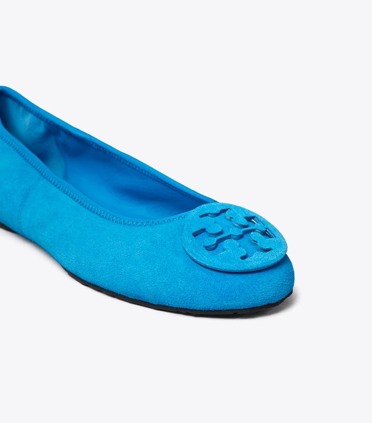 Tory Burch designer flats Reva Travel Ballet in DEEP BLUE / DEEP BLUE detail