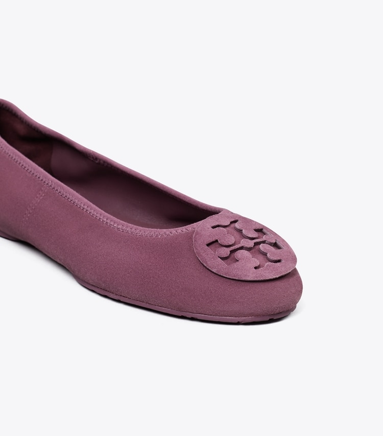 Tory Burch designer flats Reva Travel Ballet in MAUVE / MAUVE detail