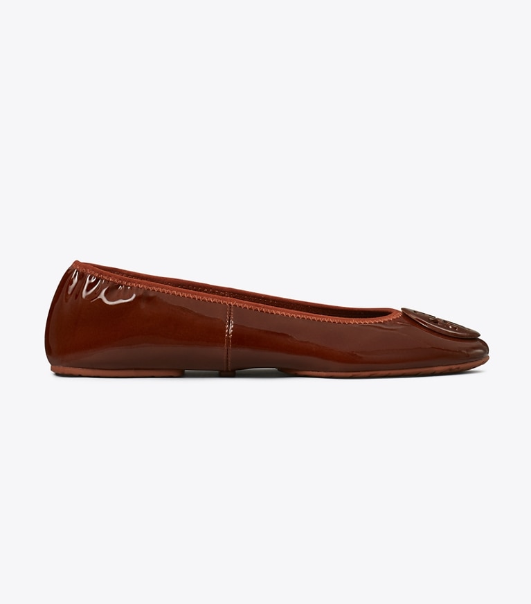 Tory Burch designer フラット リーヴァ トラベル バレエシューズ in FUOCO / FUOCO side