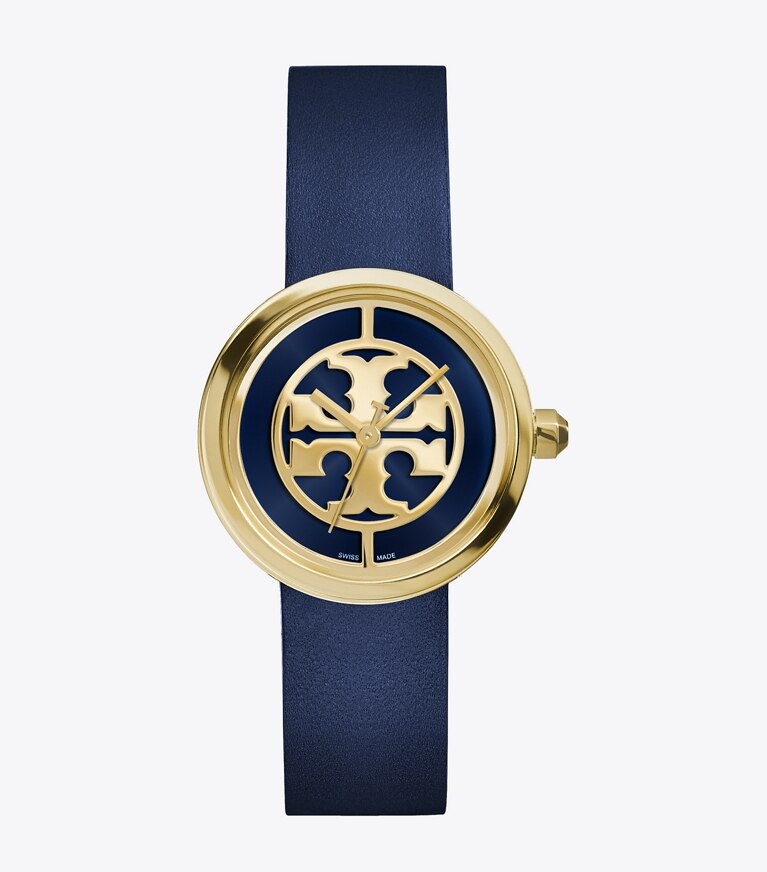 Tory Burch Gold outlet Reva Logo Bracelet 36mm Watch