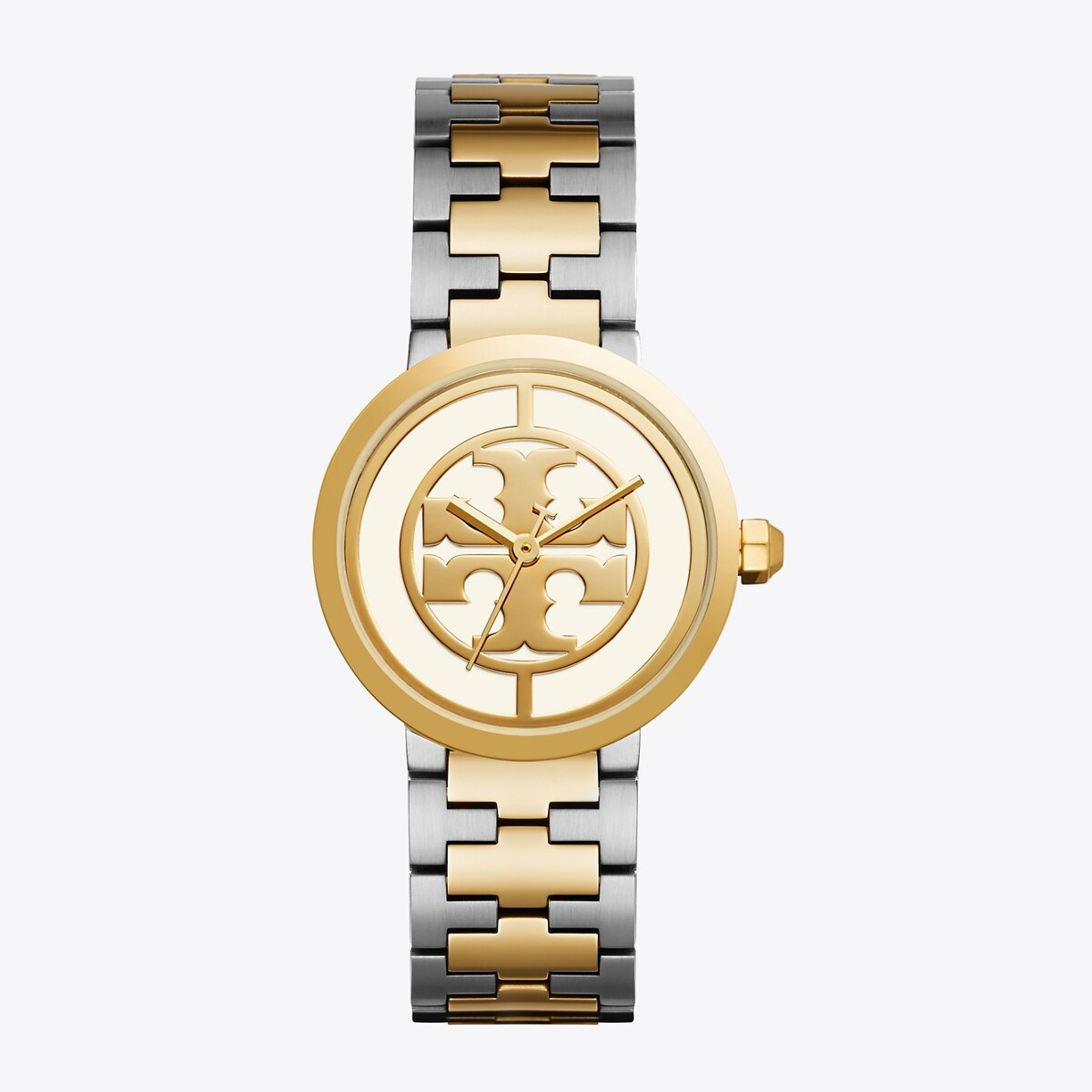 Reva Watch, Two-Tone Gold/Stainless Steel/Ivory, 36 MM: Women's Designer  Strap Watches | Tory Burch