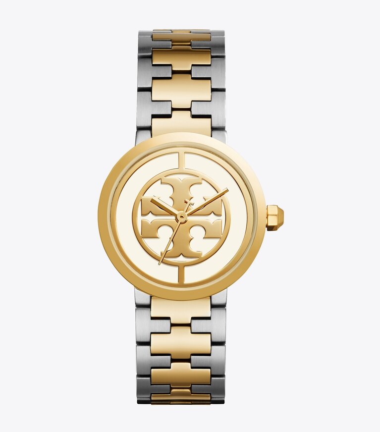 Reva Watch, Two-Tone Gold/Stainless Steel/Ivory, 36 MM: Women's 