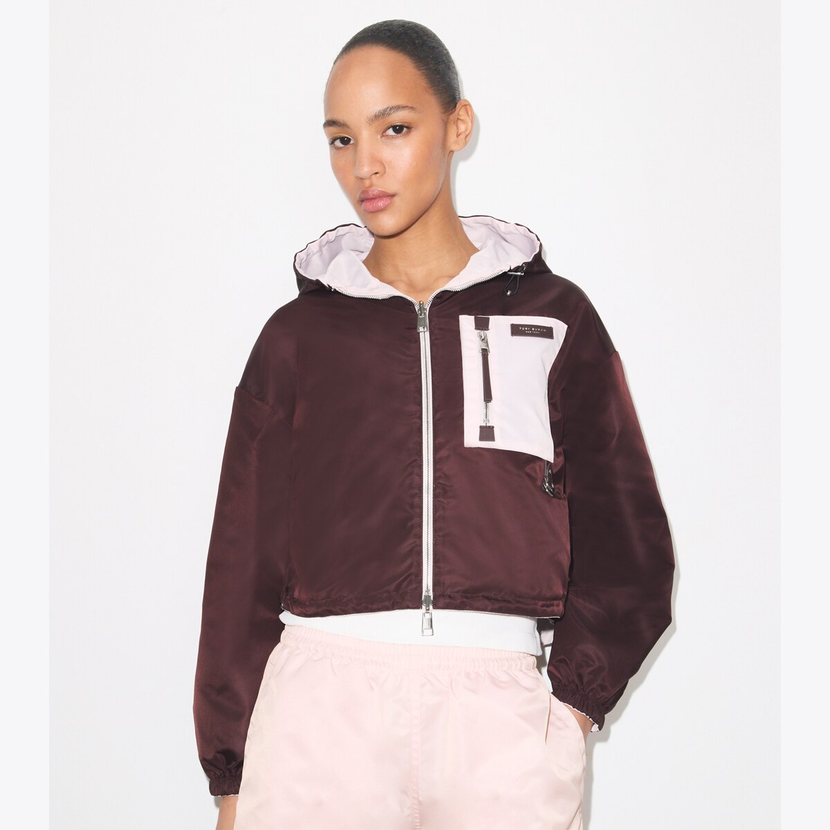 トリーバーチ　ジャケット Reversible Cropped Nylon Jacket: Women's Designer Jackets | Tory Burch