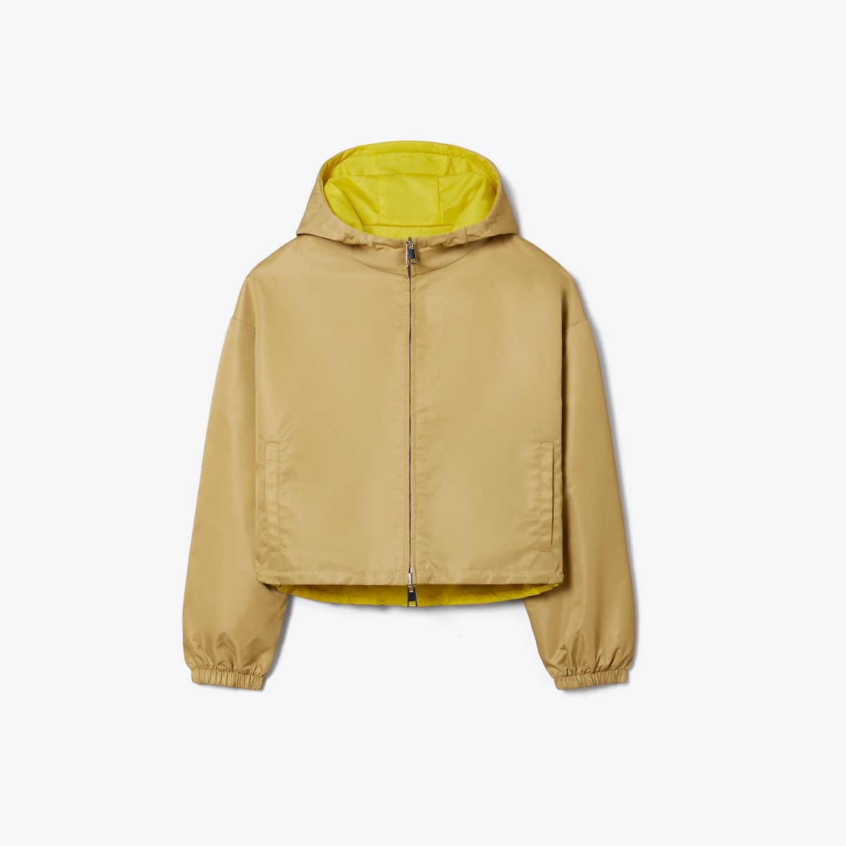 REVERSIBLE CROPPED NYLON JACKET