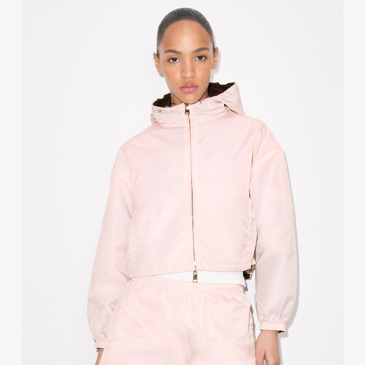 Reversible Cropped Nylon Jacket: Women's Designer Jackets | Tory Burch