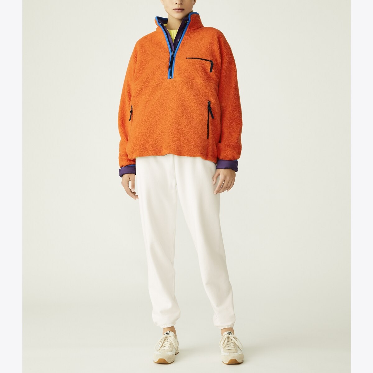 Reversible Nylon Fleece Pullover Jacket: Women's Designer
