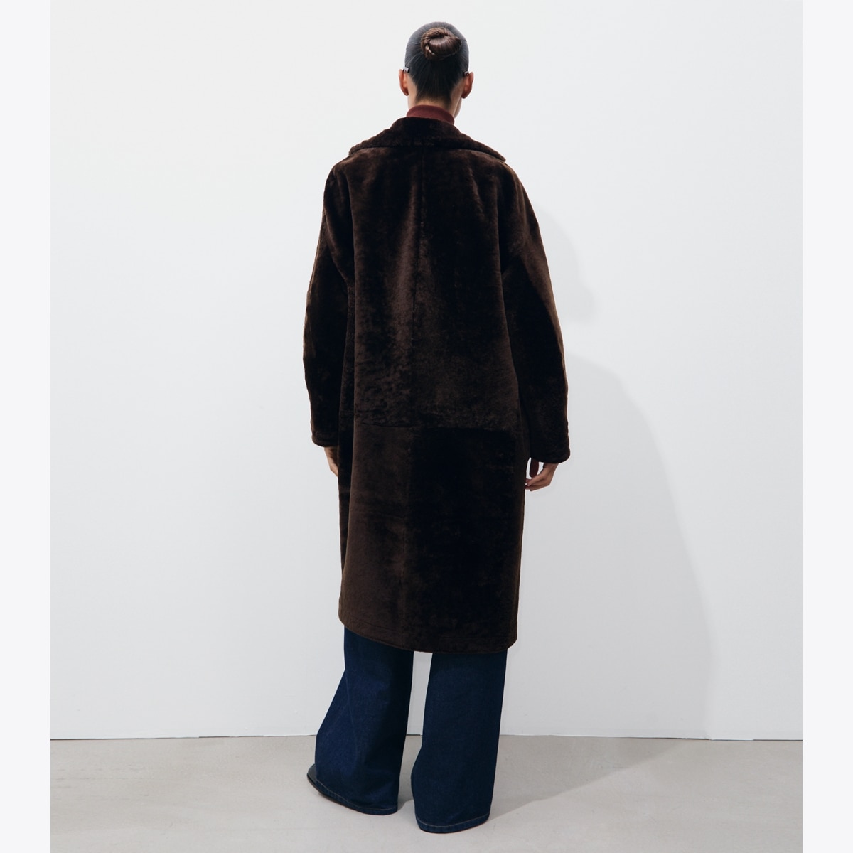 REVERSIBLE SHEARLING COAT - thumbnail 3