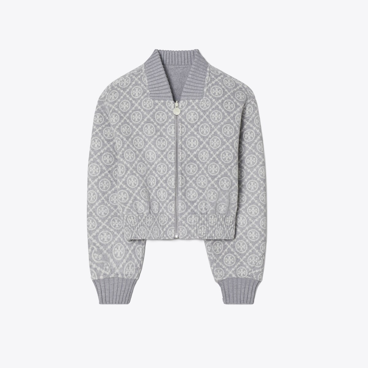 ノーカラージャケット★Tory Burch★DOUBLE-FACED JACKET★ デニム-バイカージャケット-