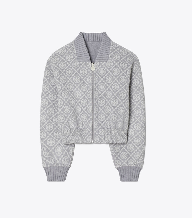 Tory Burch designer jackets Reversible Wool Jacket in Back Side T Monogram Jacquard Combo B packable reversible