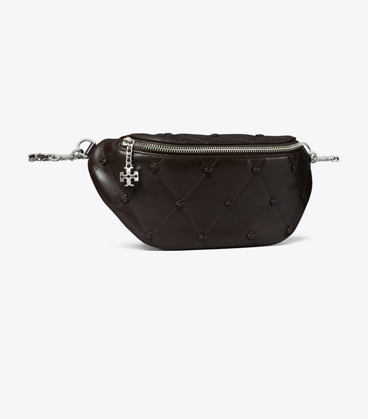 Tory Burch diseñador riñoneras Riñonera Bunny Knot en Cocoa ángulo