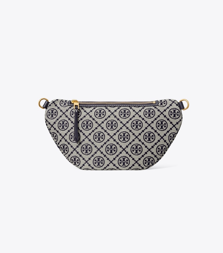 Tory Burch diseñador riñoneras Riñonera con monograma de T en Tory Navy parte trasera